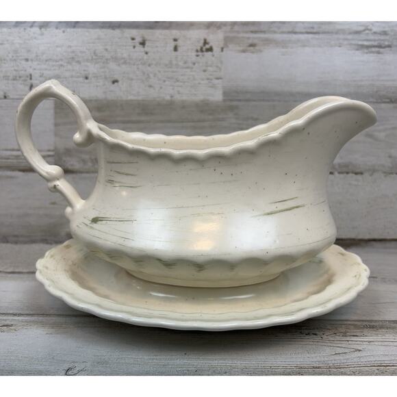 Metlox Gravy Boat Bowl Server Vernon Ware Vineyard Stoneware Pottery Vintage USA - Picture 3 of 9